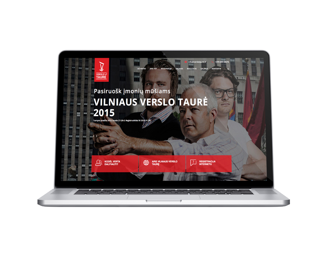 verslo taure website design - wedesign360.com - design agency