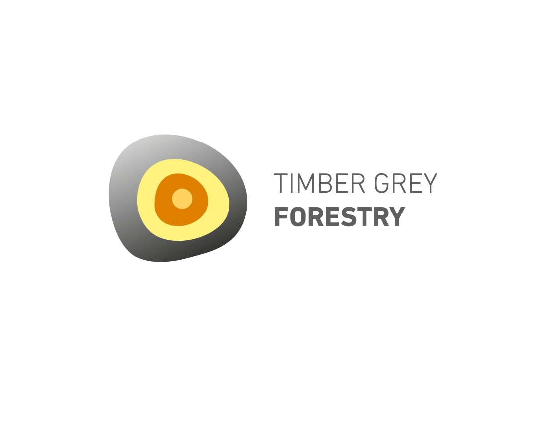 Timber grey forestry logotype